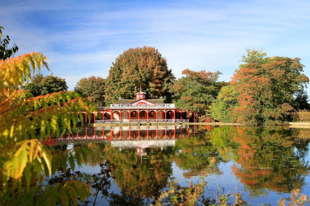 Image of autumn cd chinese dairy autumn woburn abbey gardens 8